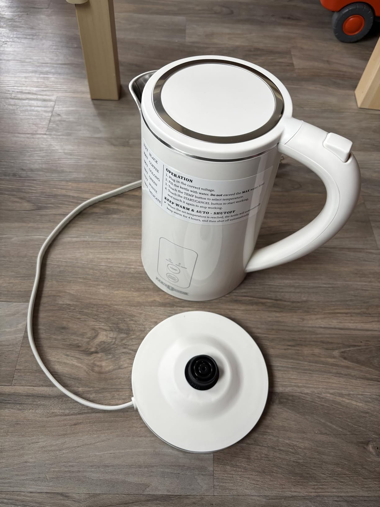 Electric Tea Kettle, 6 Precise Temperature Presets 1.7L Stainless Steel Electric Kettle Temperature Control,1500W Fast Boiling Hot Water for Oolong & Green Tea with Strix Control customer photo 1