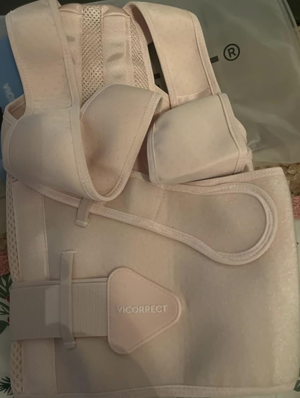 Posture Corrector for Women and Men: Adjustable Back Brace for Upper Back Support & Shoulder Neck Pain Relief - Lightweight Breathable Design (Pink Medium) customer photo 1