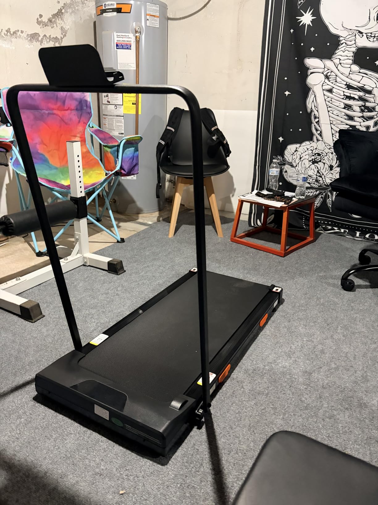 Walking Pad with 15% Incline, Under Desk Treadmills for Home | Foldable, Compact, Portable, 2.5HP Brushless, Home Office, 300Lbs Capacity, Remote Control, LED Display customer photo 1