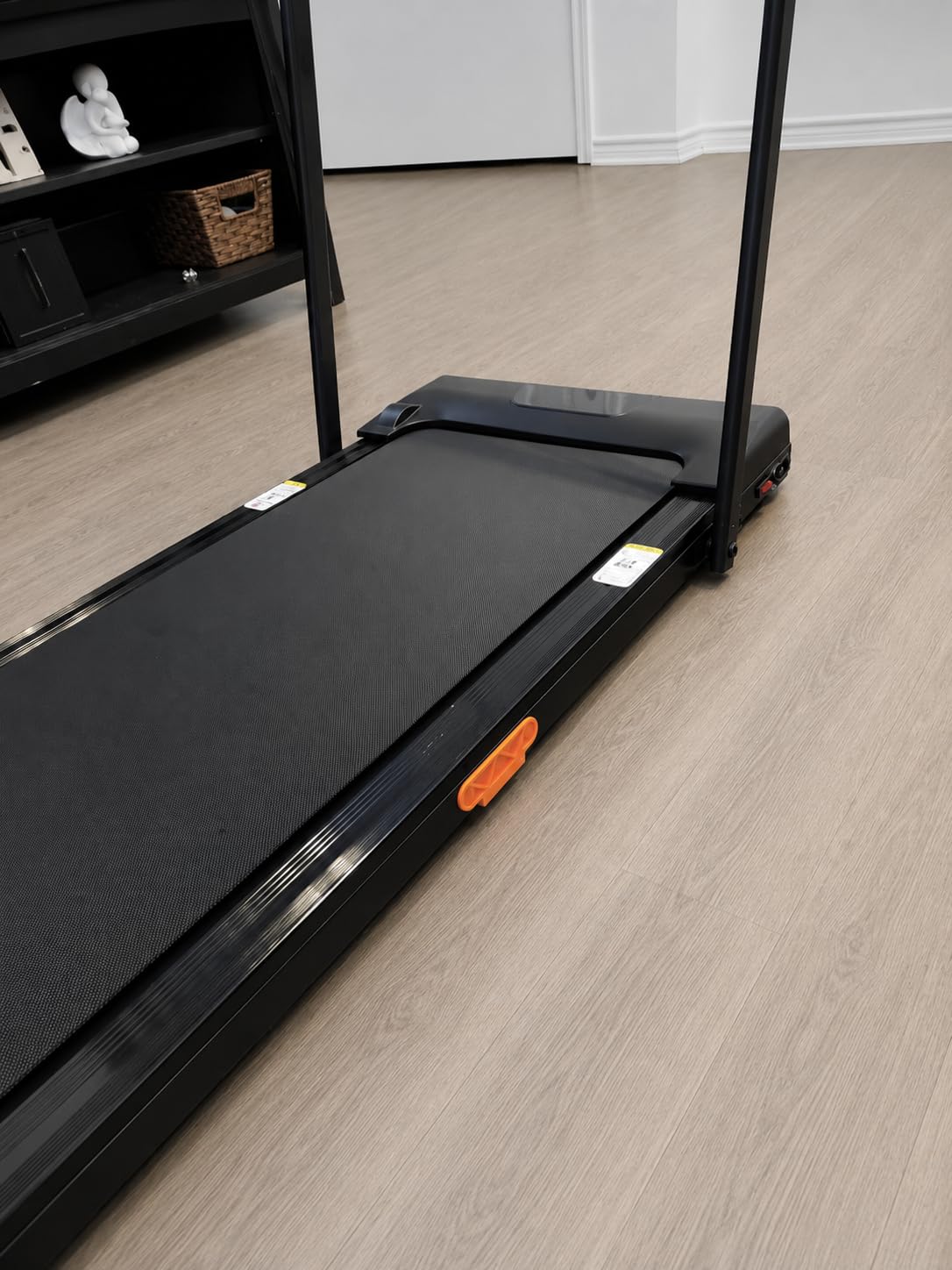 Walking Pad with 15% Incline, Under Desk Treadmills for Home | Foldable, Compact, Portable, 2.5HP Brushless, Home Office, 300Lbs Capacity, Remote Control, LED Display customer photo 2