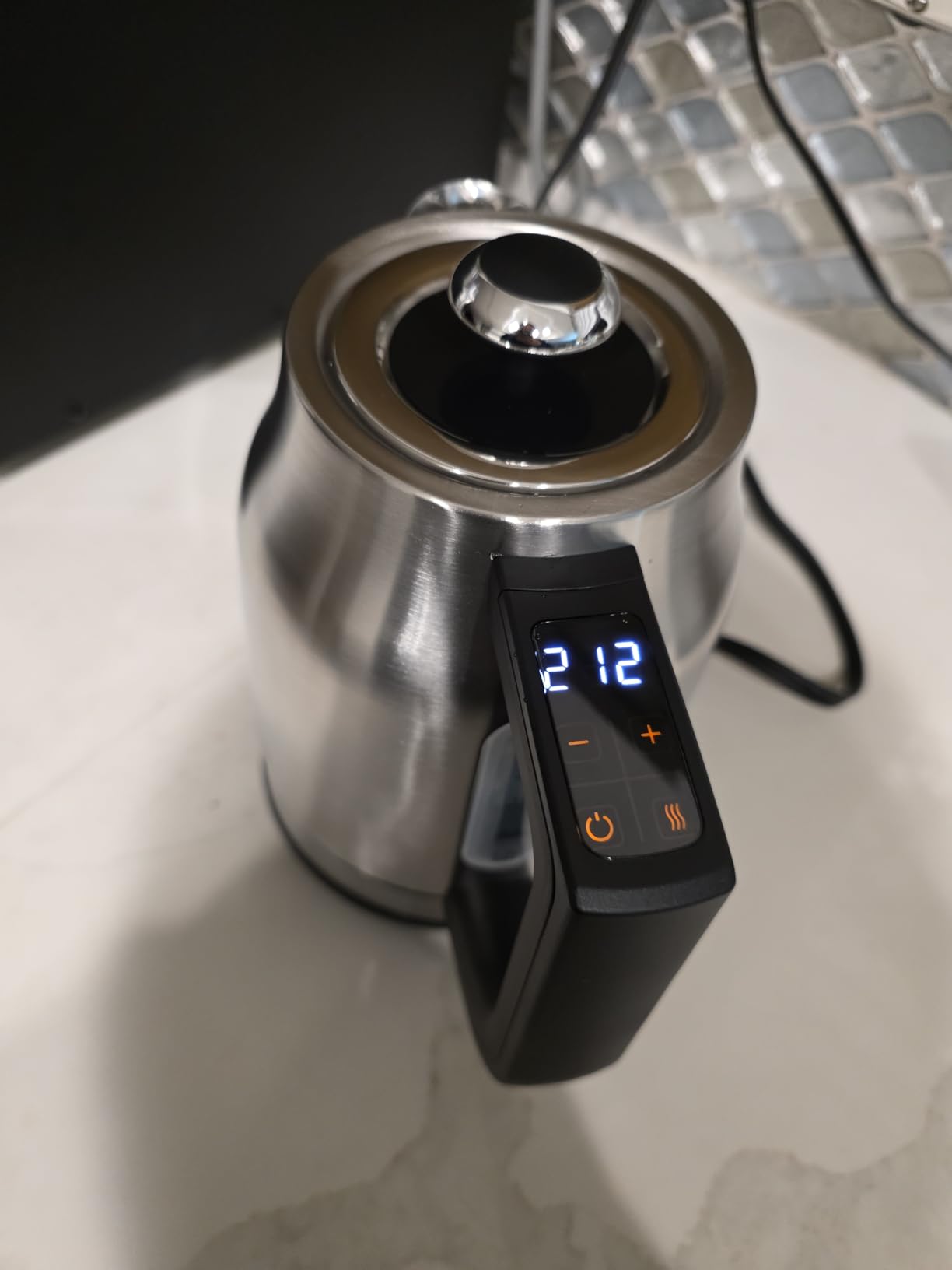 1.7L Electric Tea Kettle, 6 Precise Temperature Presets Stainless Steel Electric Kettle Temperature Control,1500W Fast Boiling Hot Water for Oolong & Green Tea with Strix Control customer photo 1