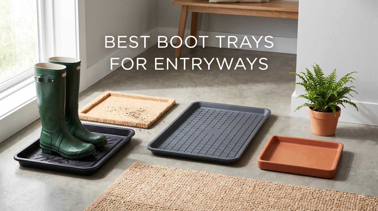 best boot trays for entryways