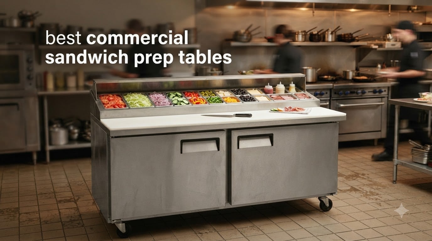 best commercial sandwich prep tables