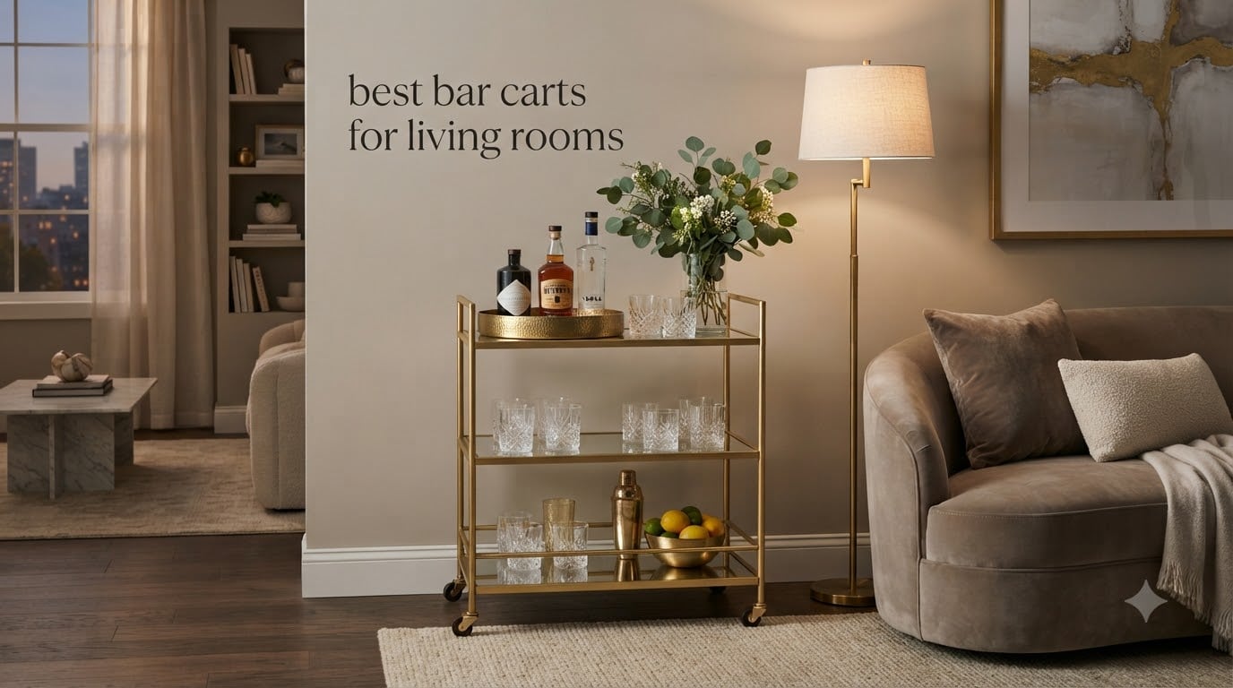 best bar carts for living rooms