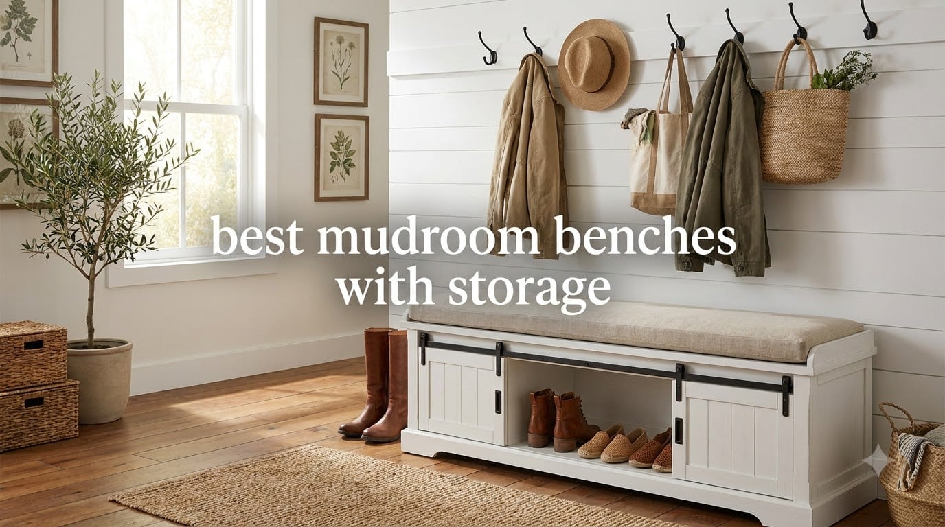 best mudroom benches with storage
