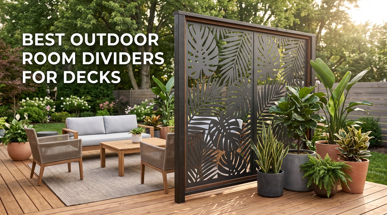 best outdoor room dividers for decks