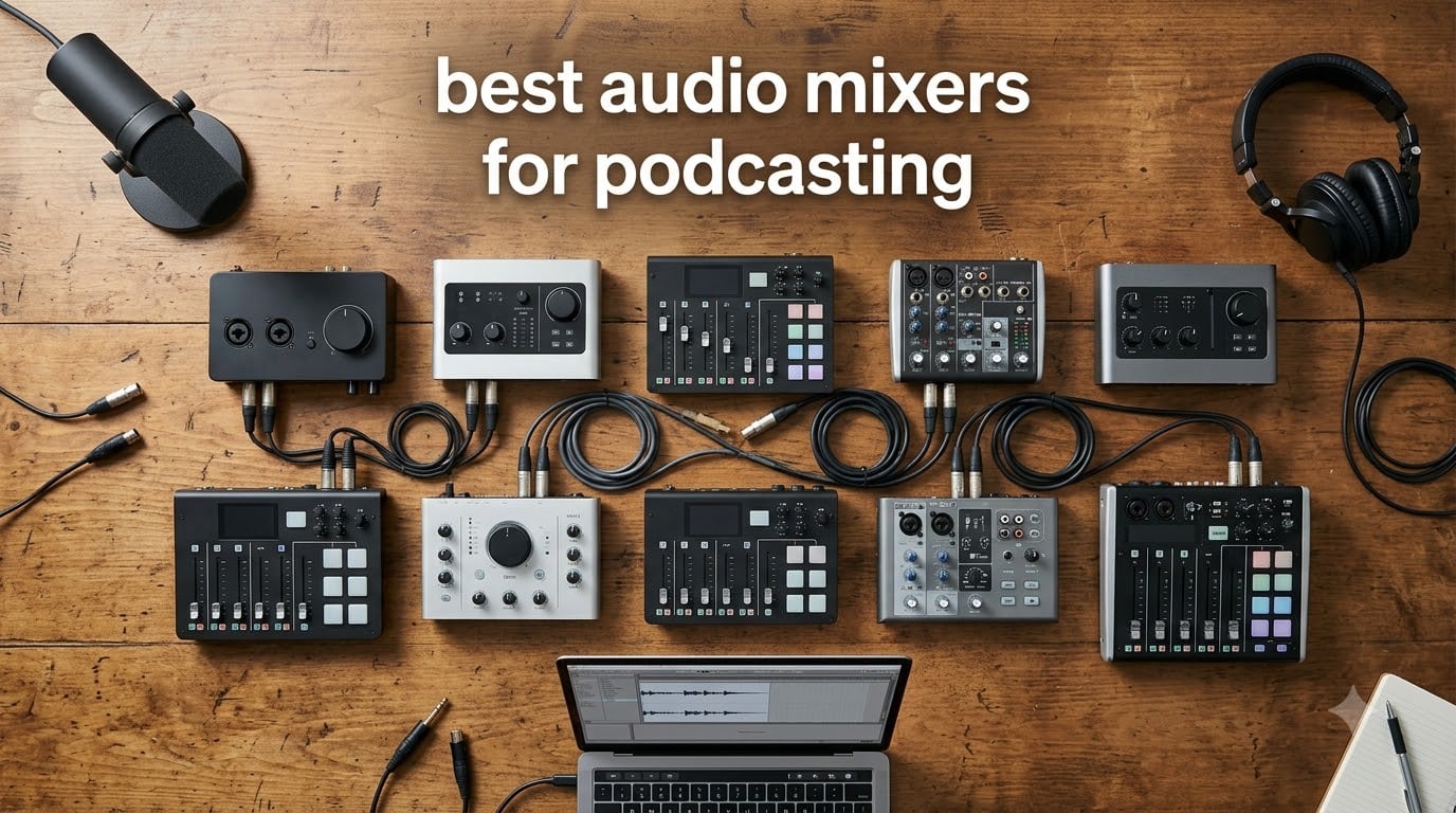 best audio mixers for podcasting