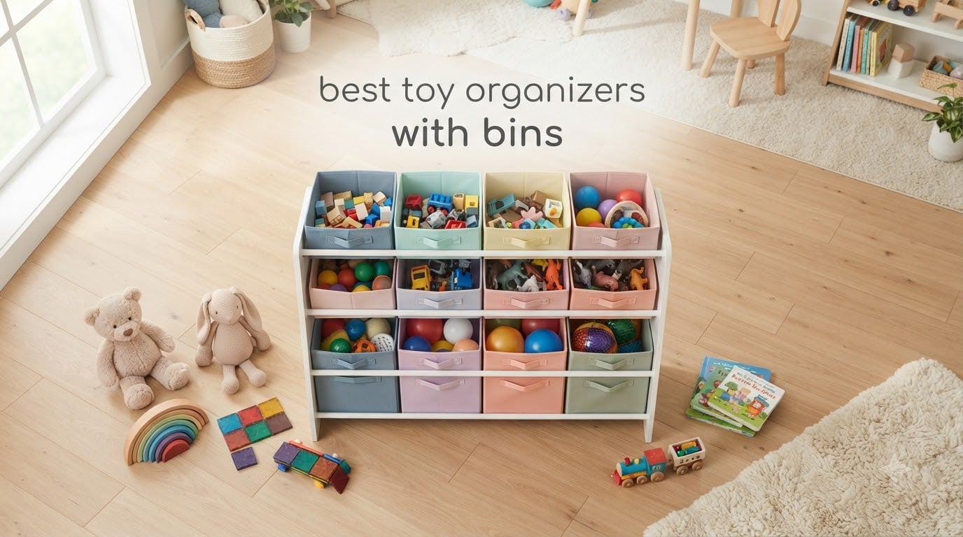 best toy organizers with bins