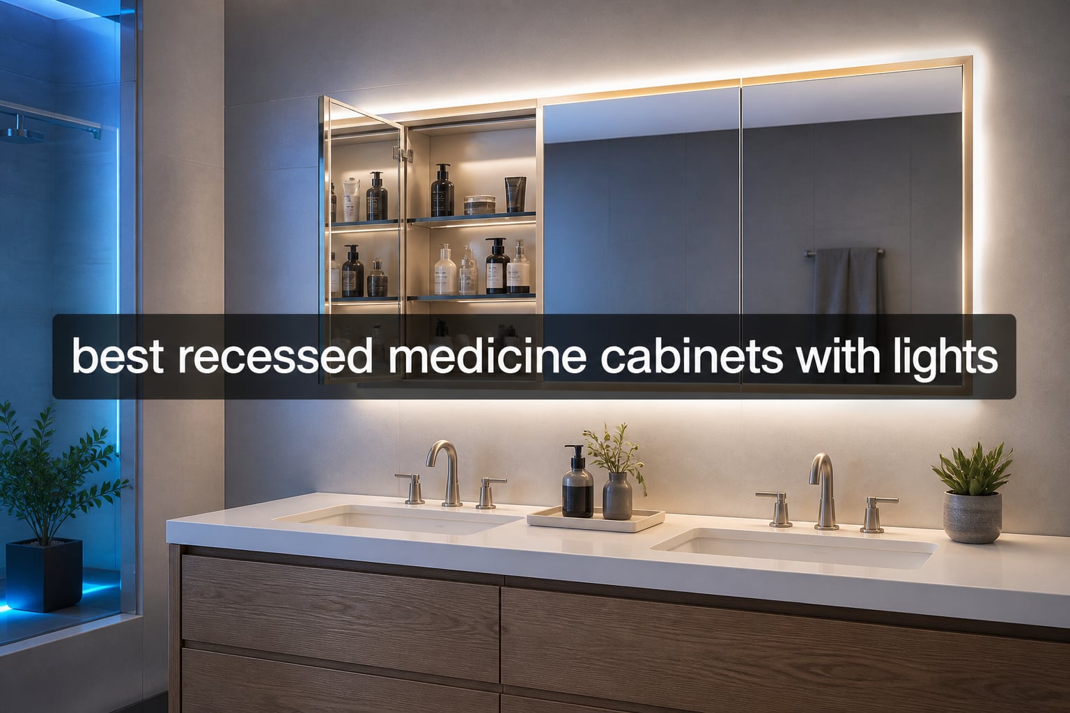 best recessed medicine cabinets with lights