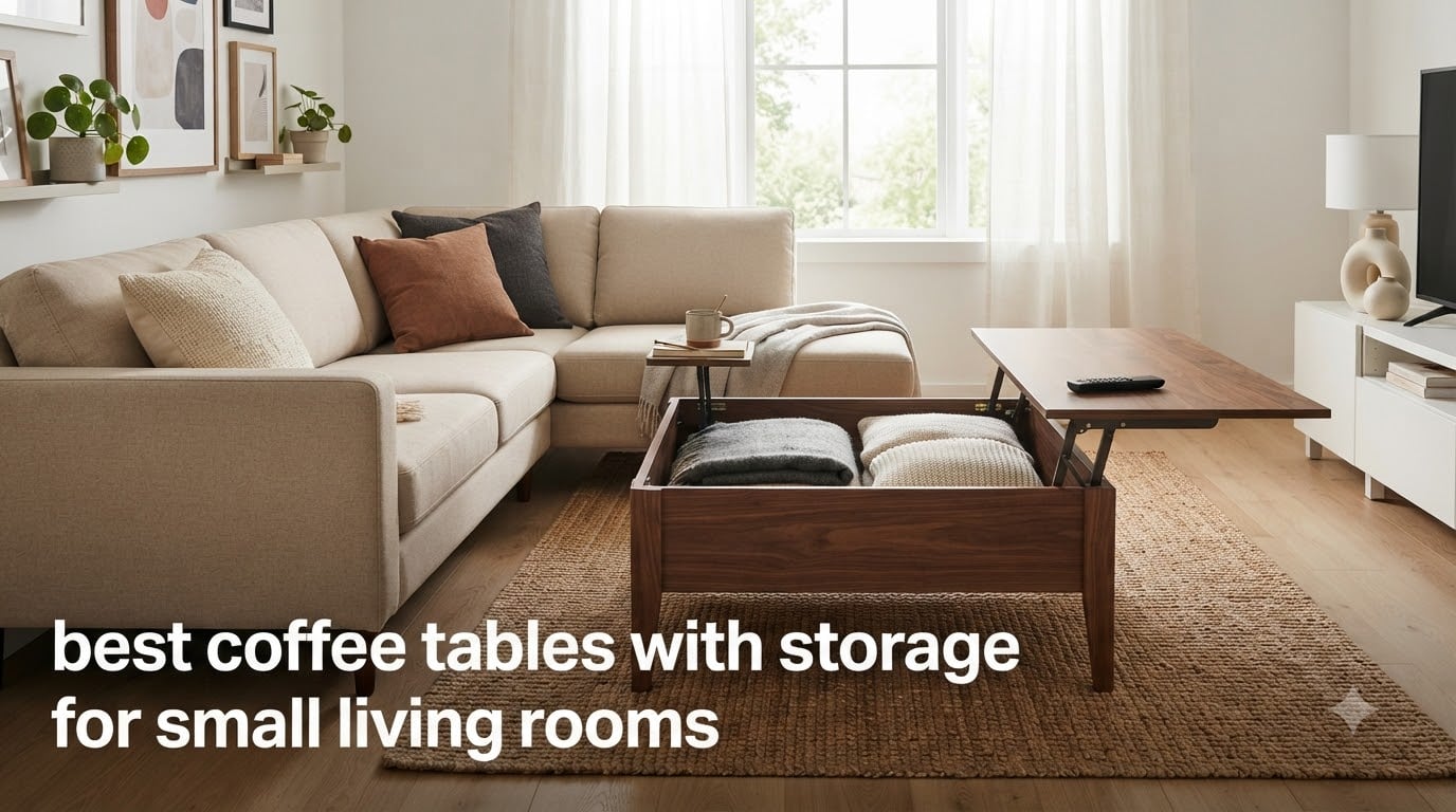 best coffee tables with storage for small living rooms