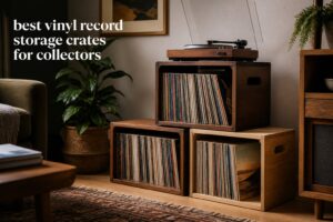best vinyl record storage crates for collectors