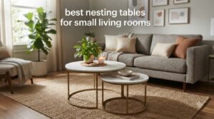 best nesting tables for small living rooms