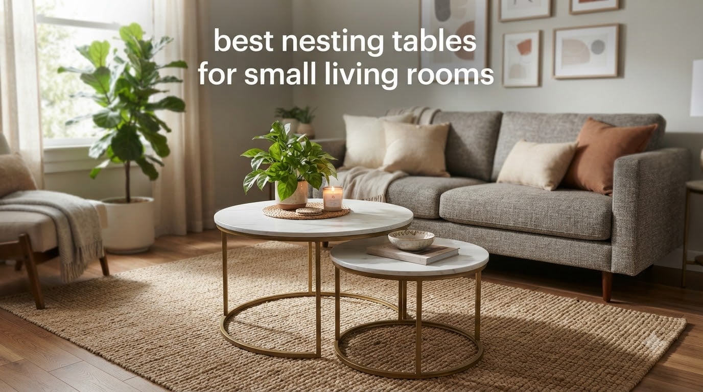 best nesting tables for small living rooms
