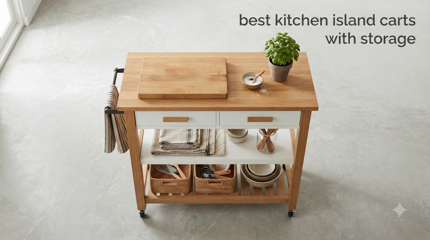 best kitchen island carts with storage