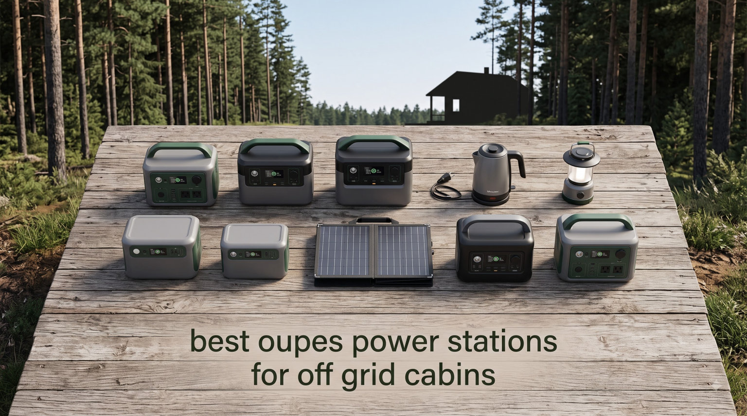best oupes power stations for off grid cabins