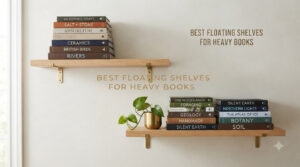 best floating shelves for heavy books