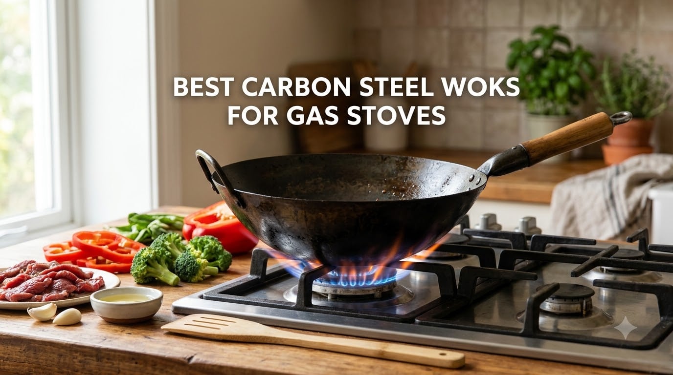 best carbon steel woks for gas stoves