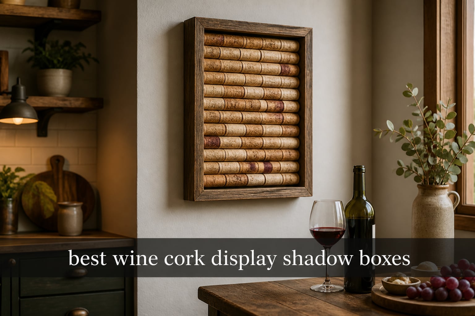 best wine cork display shadow boxes