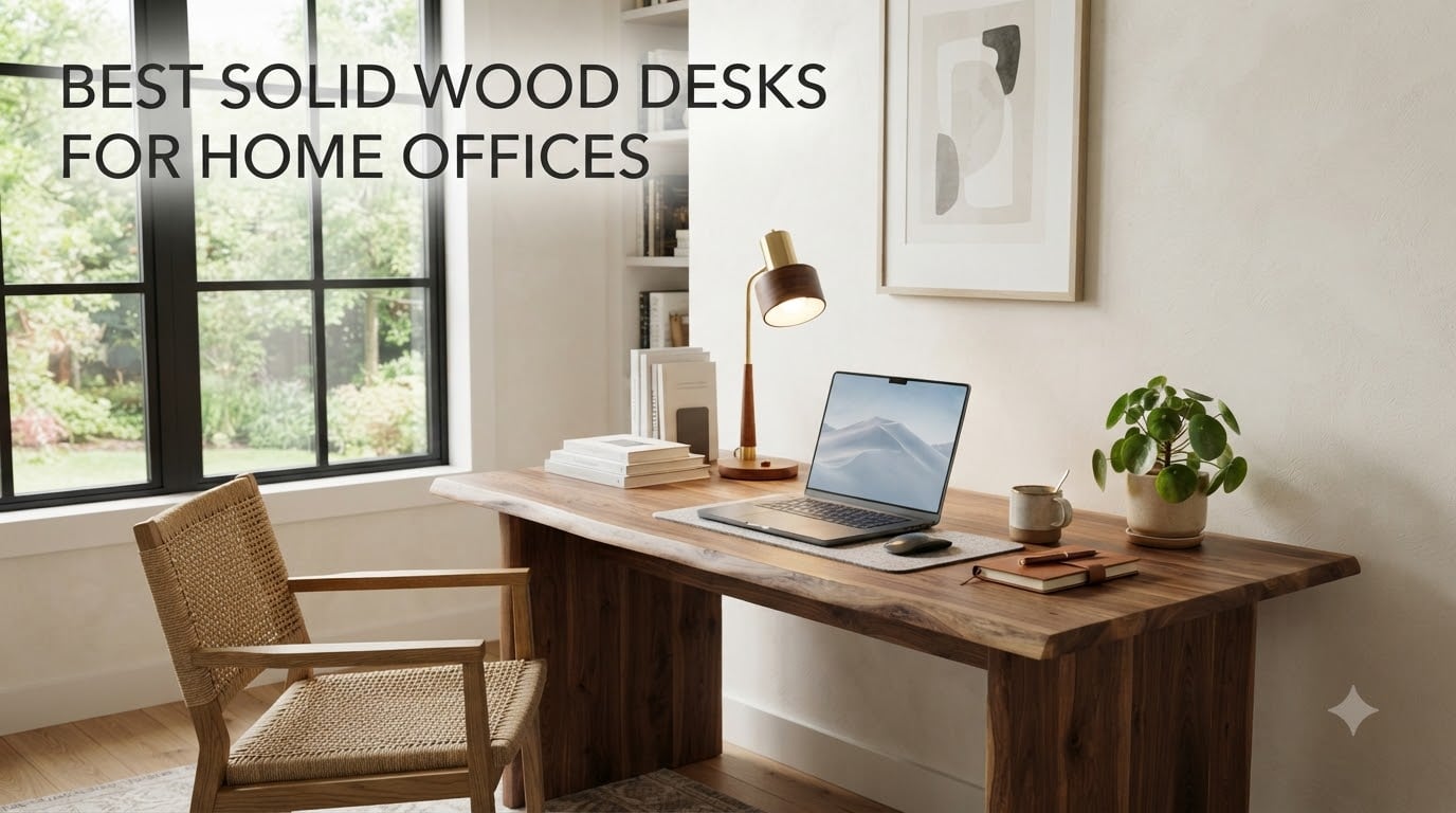 best solid wood desks for home offices