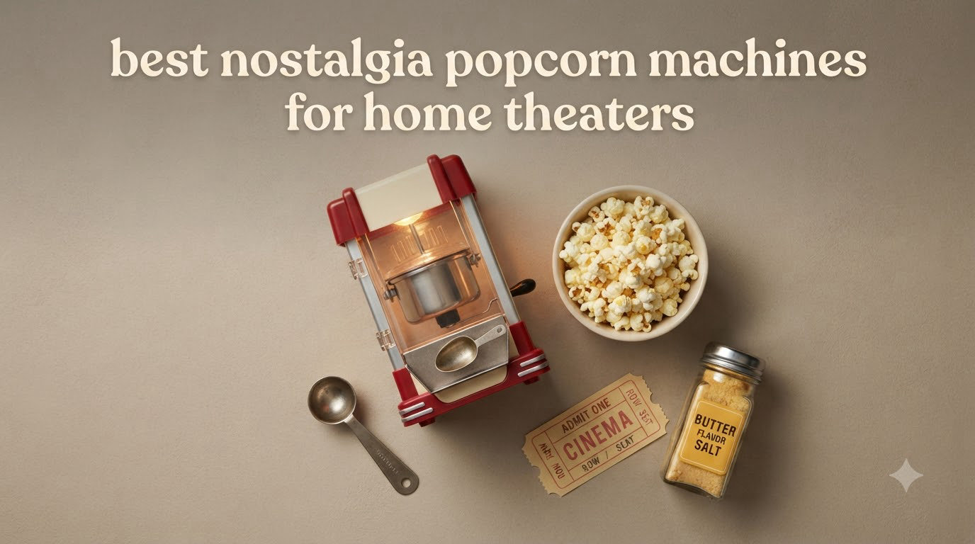 best nostalgia popcorn machines for home theaters