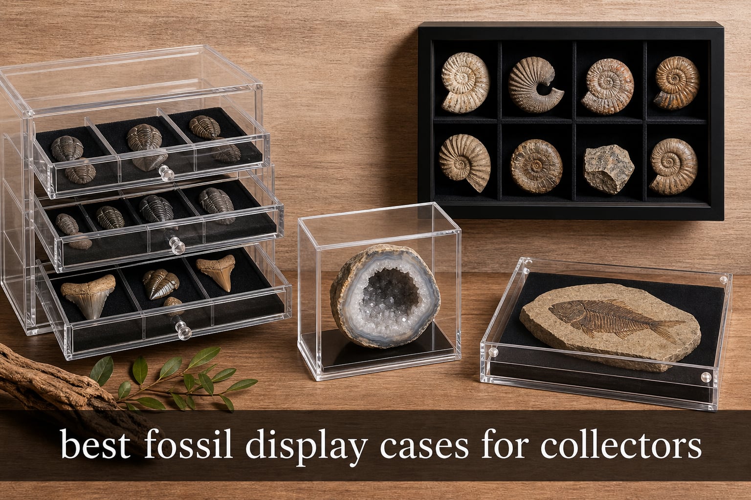 best fossil display cases for collectors