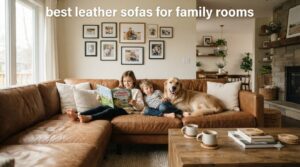 best leather sofas for family rooms