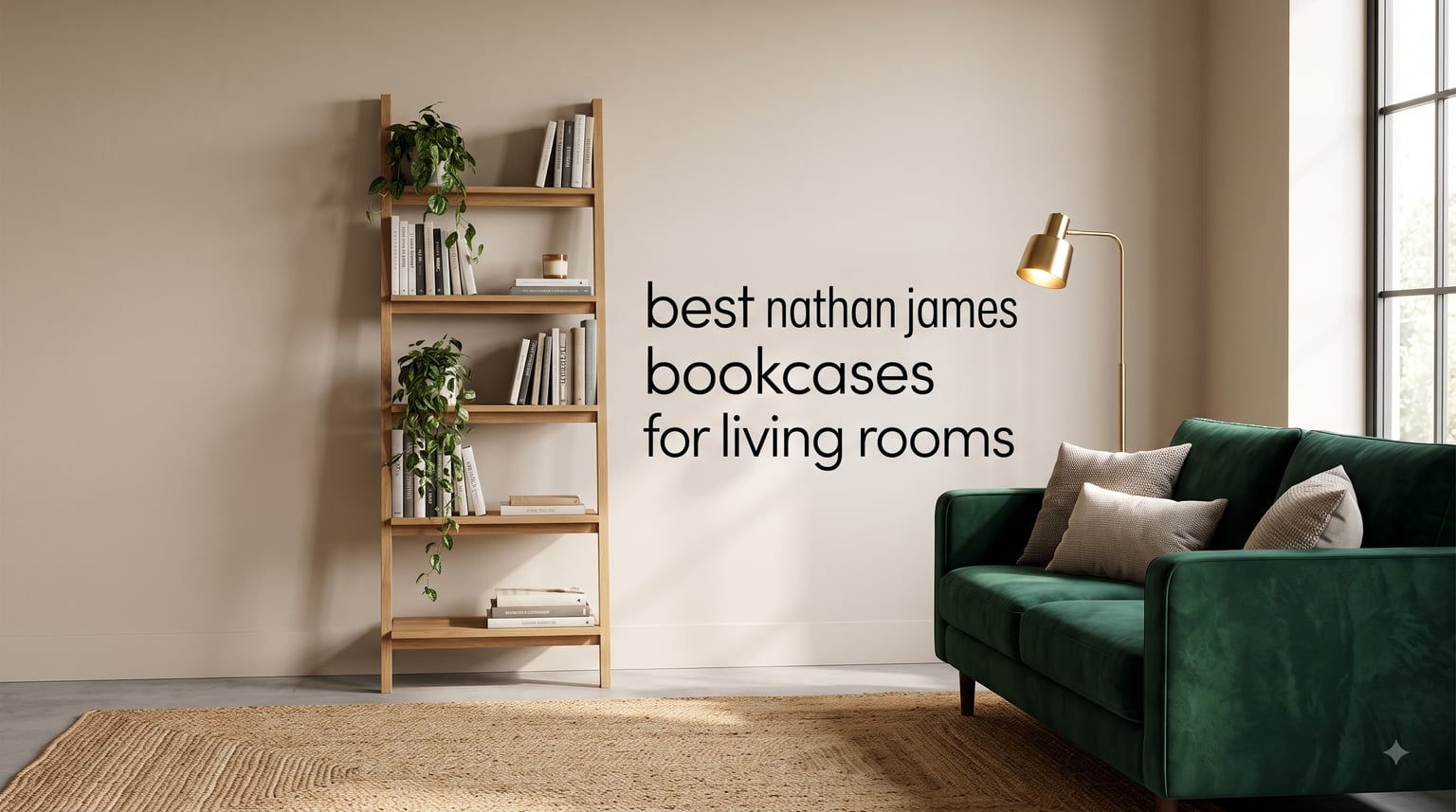 best nathan james bookcases for living rooms