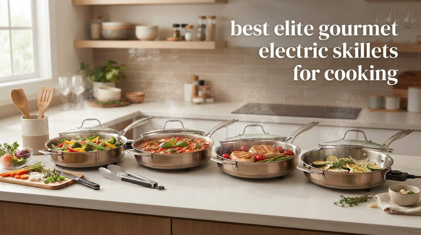 best elite gourmet electric skillets for cooking