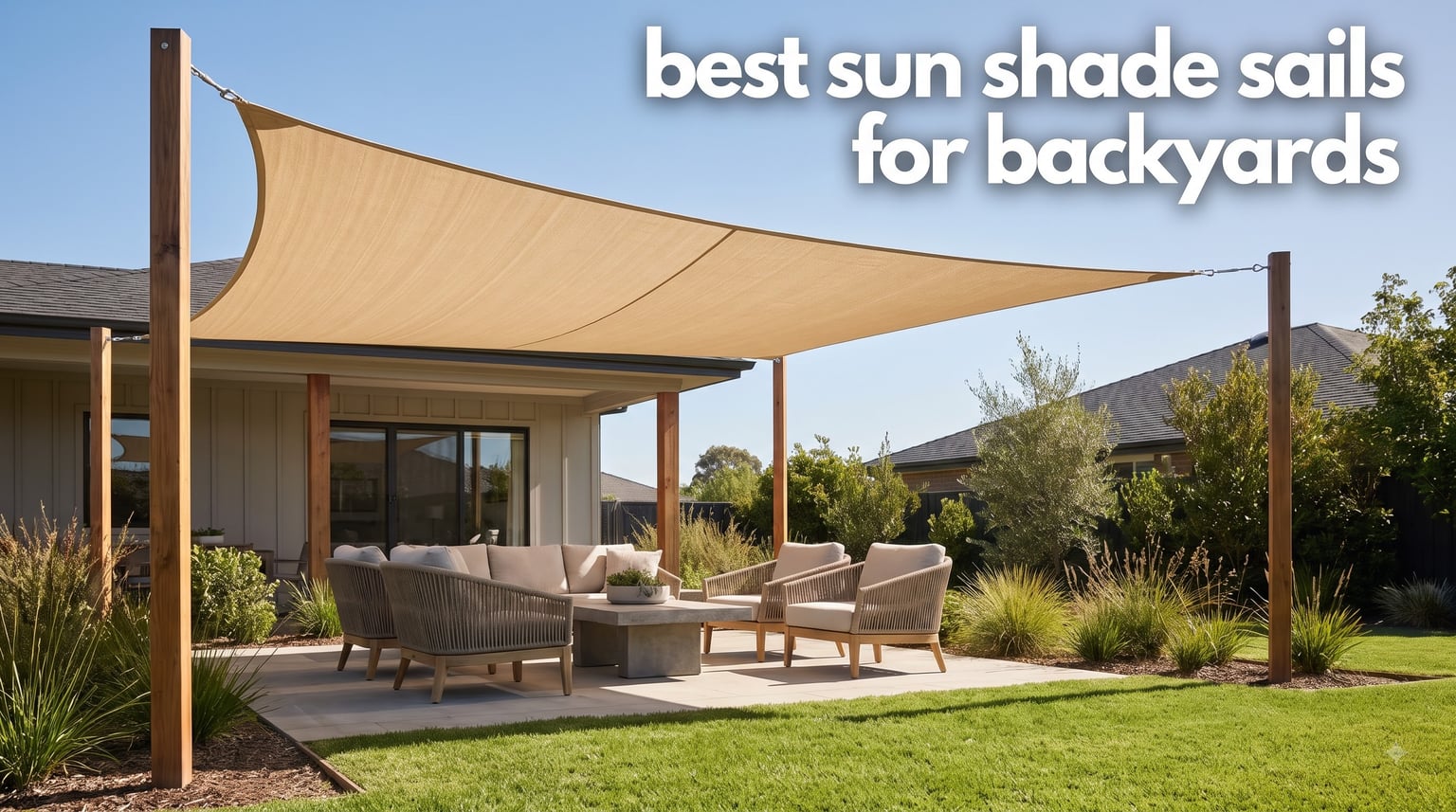 best sun shade sails for backyards