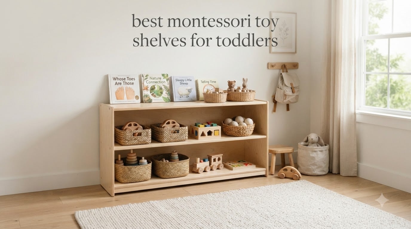 best montessori toy shelves for toddlers