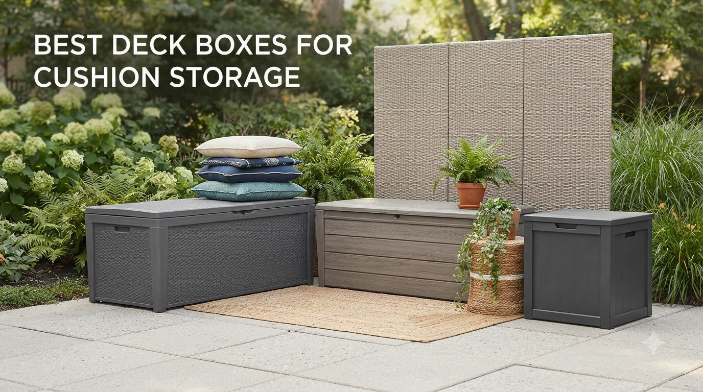 best deck boxes for cushion storage