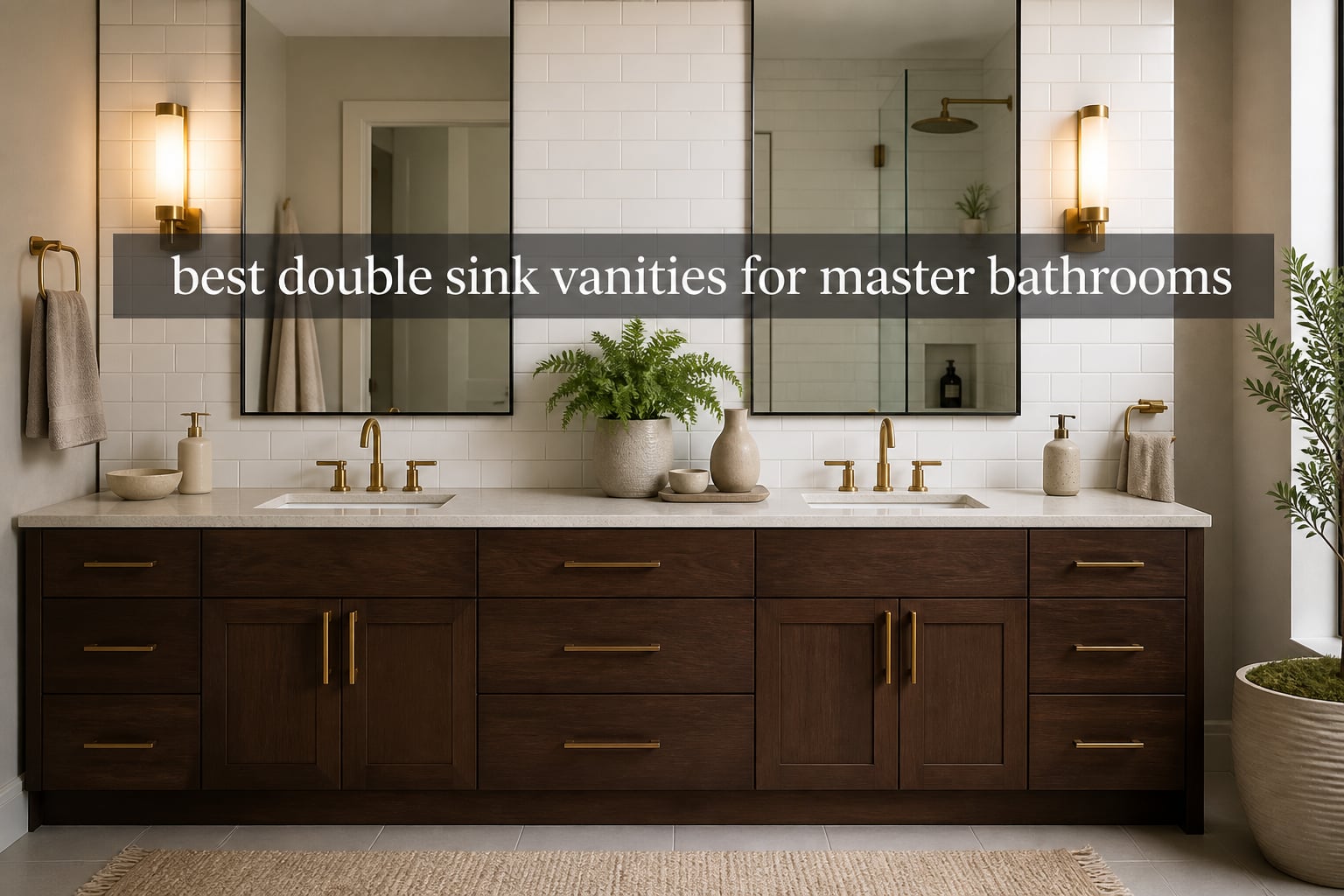 best double sink vanities for master bathrooms