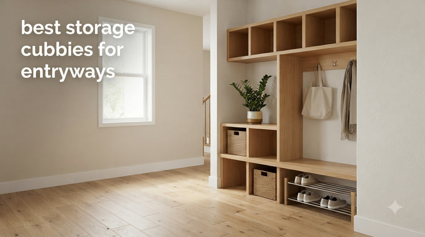 best storage cubbies for entryways