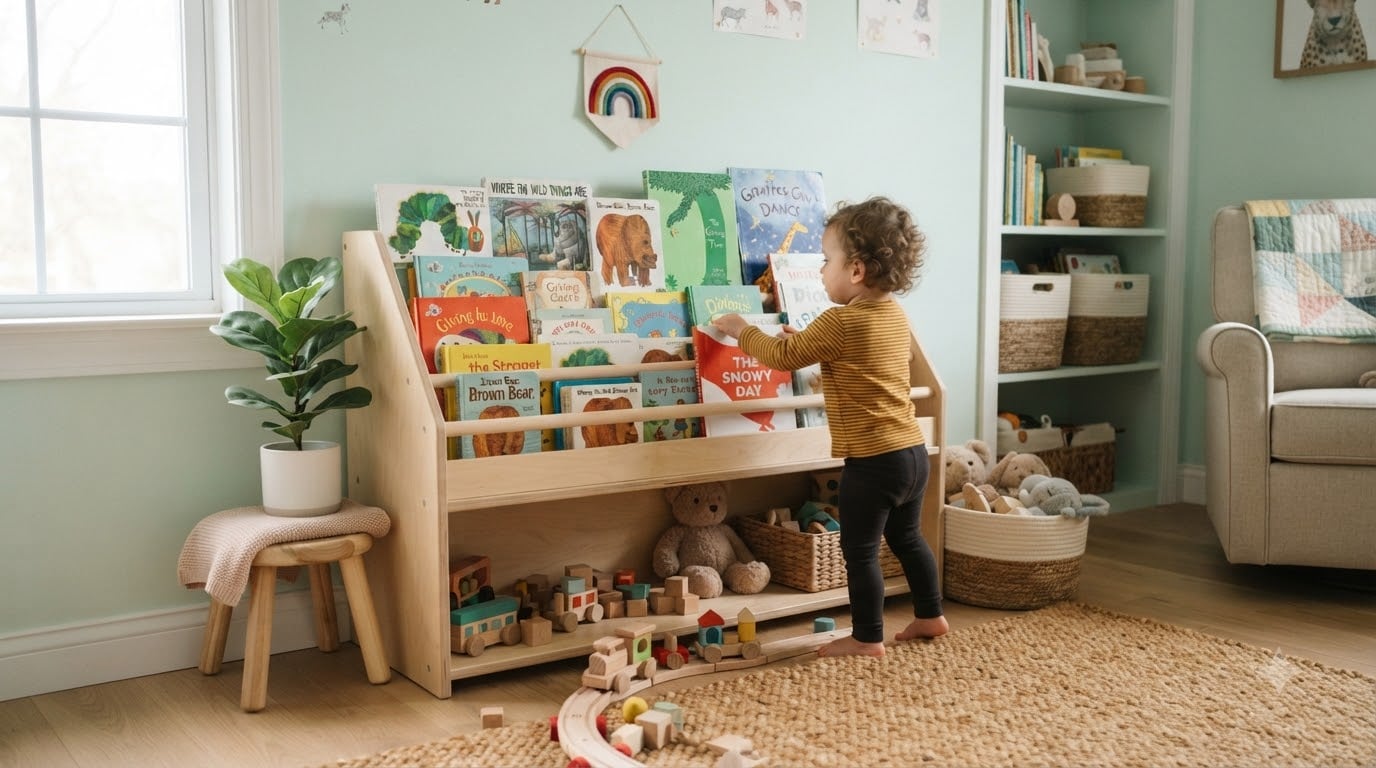 best kids bookshelves for playrooms