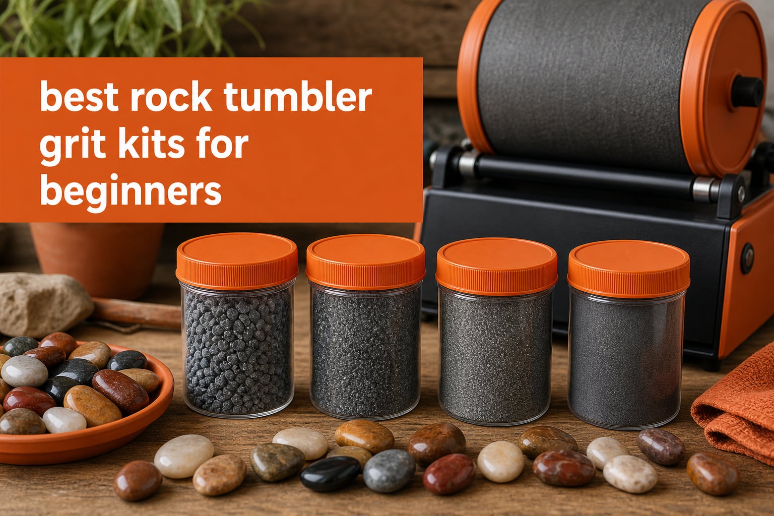 best rock tumbler grit kits for beginners