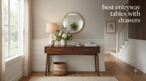 best entryway tables with drawers