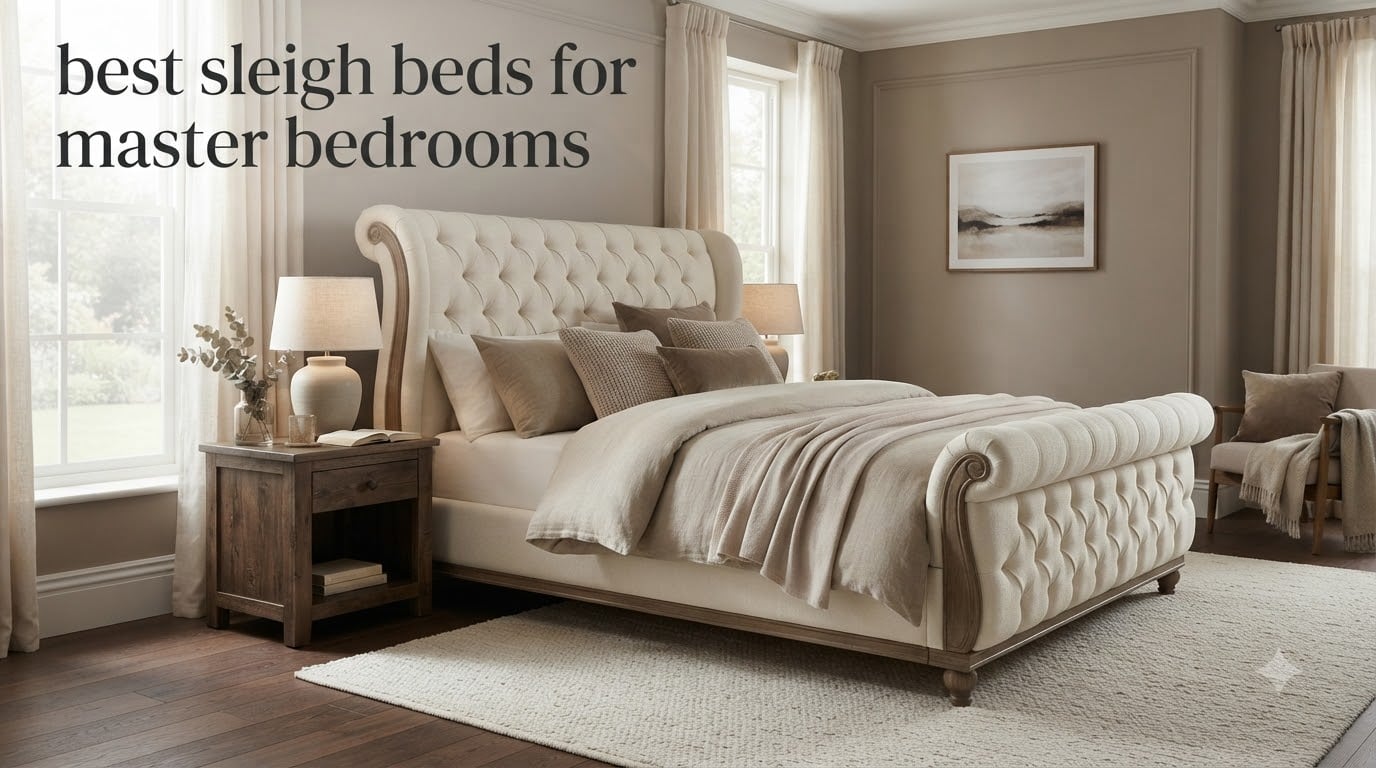 best sleigh beds for master bedrooms