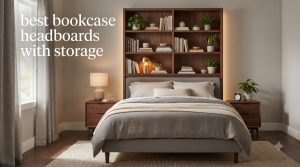 best bookcase headboards with storage