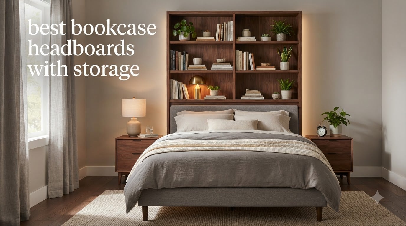 best bookcase headboards with storage