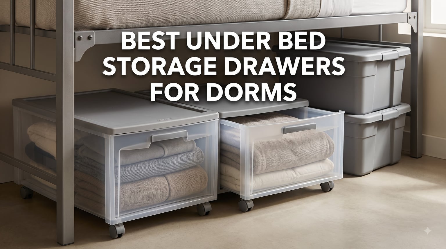 best under bed storage drawers for dorms