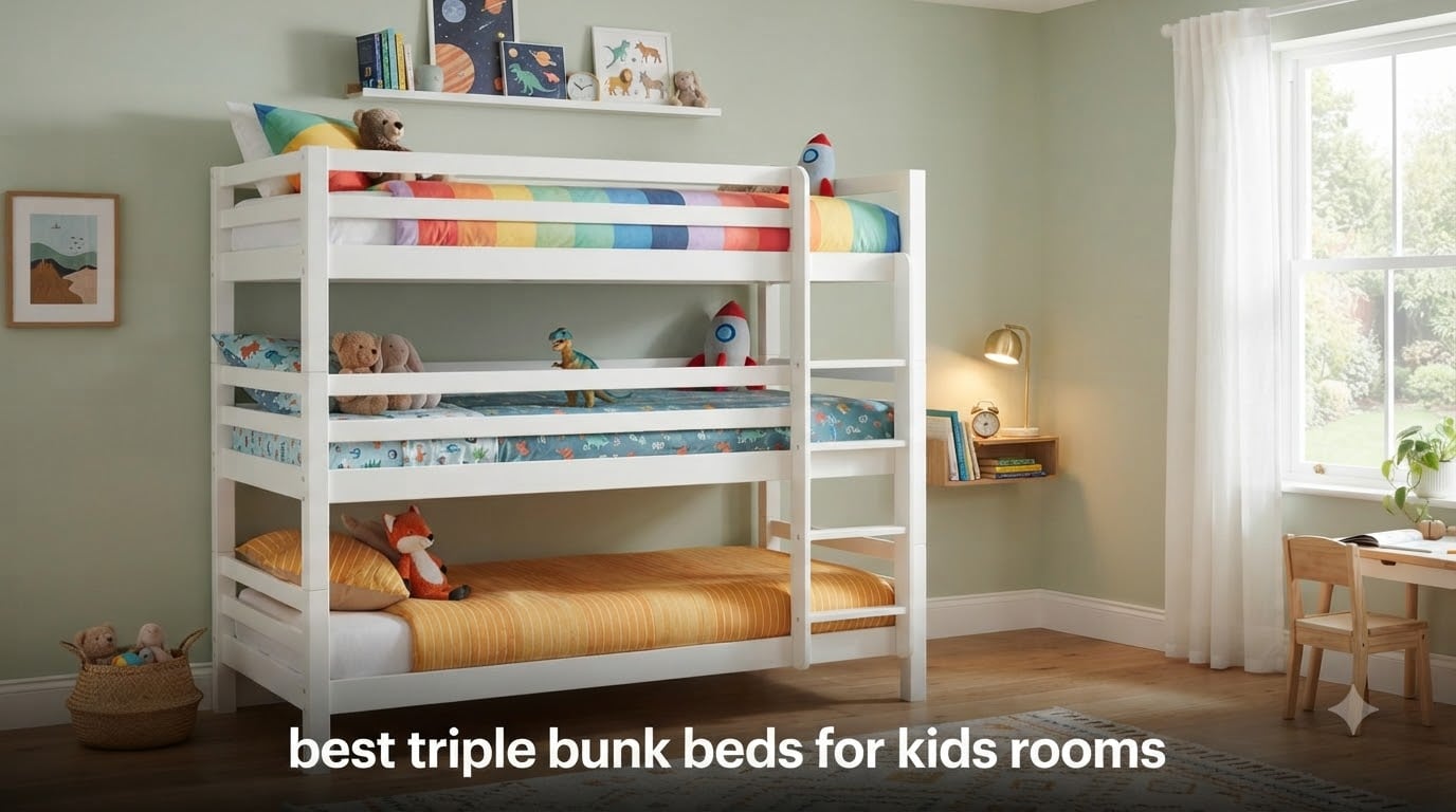 best triple bunk beds for kids rooms