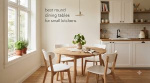 best round dining tables for small kitchens