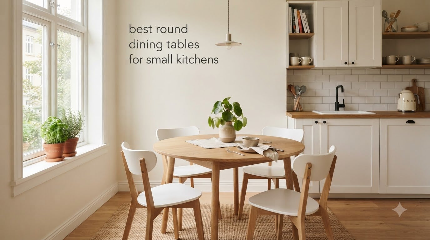 best round dining tables for small kitchens