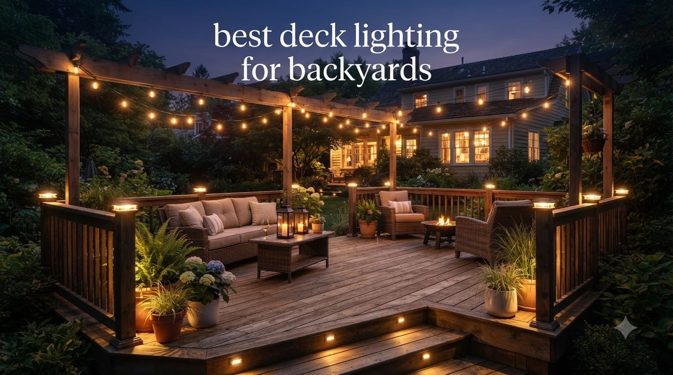 best deck lighting for backyards