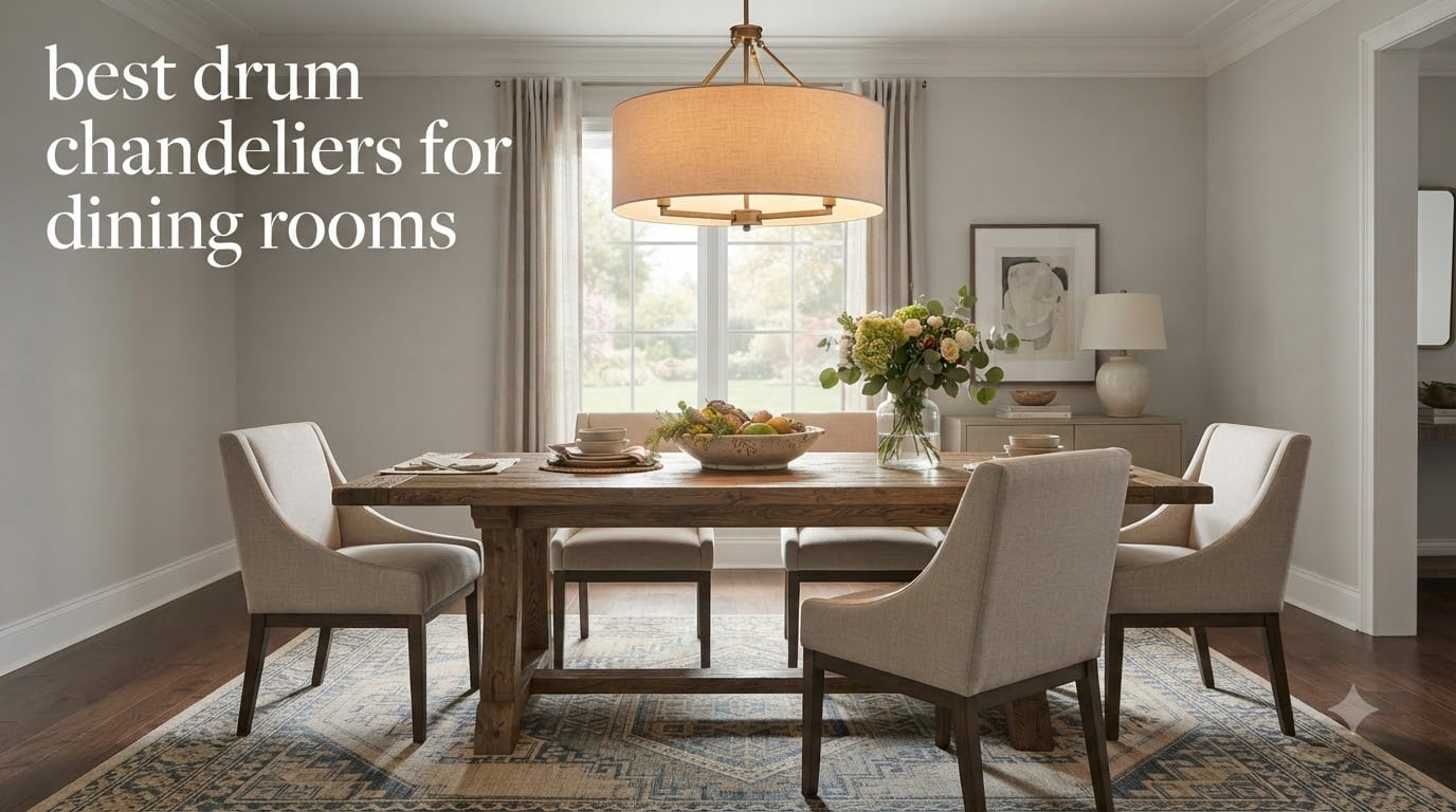 best drum chandeliers for dining rooms