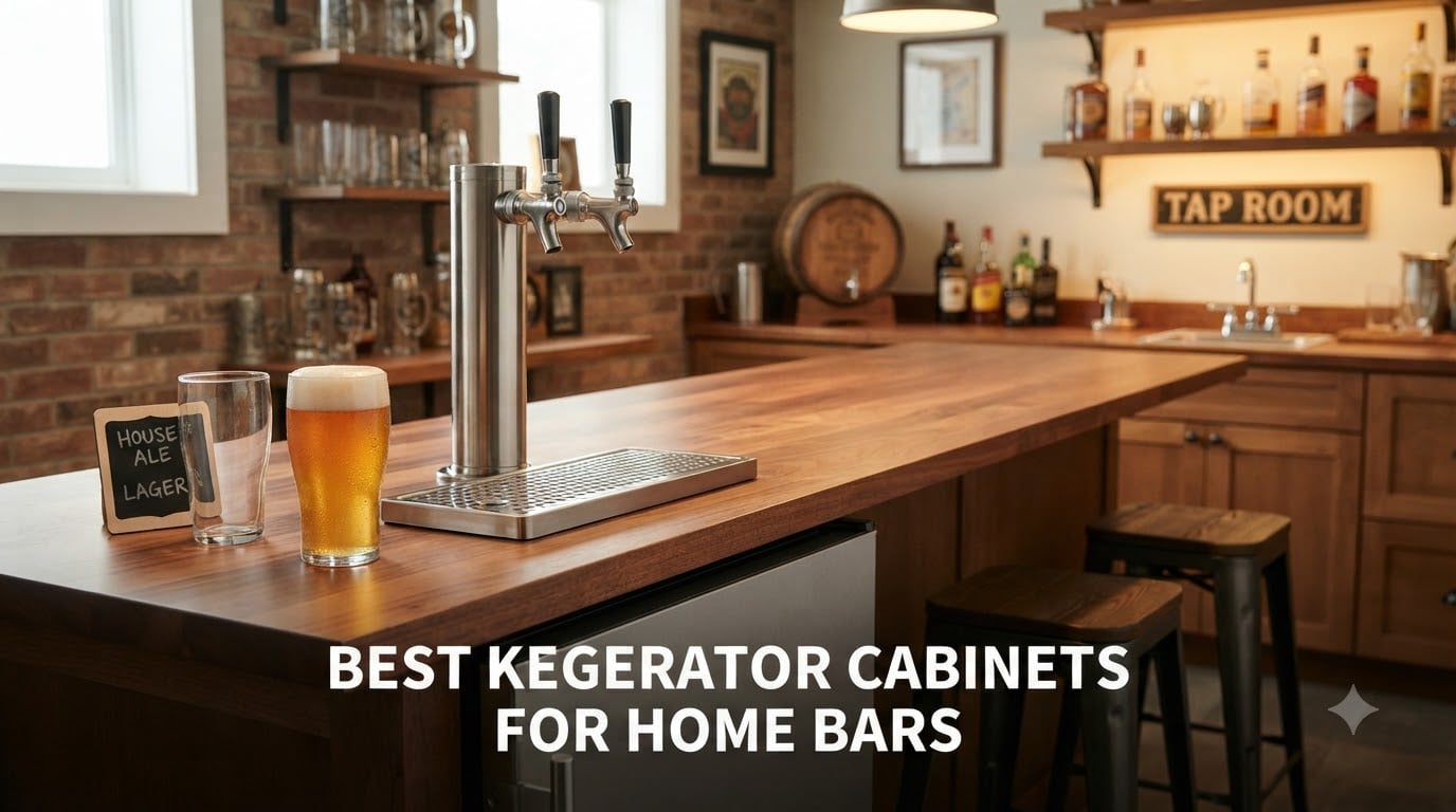 best kegerator cabinets for home bars