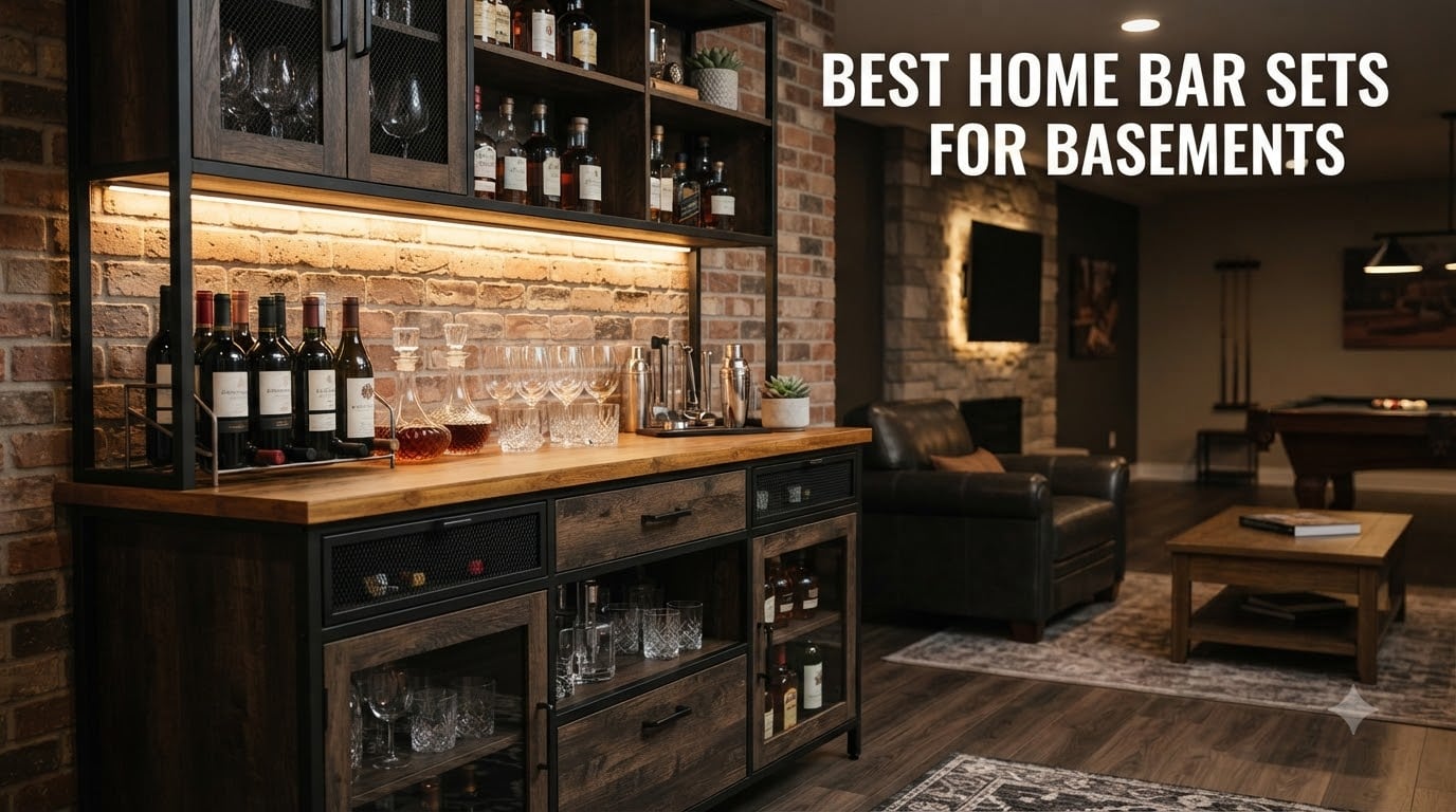 best home bar sets for basements
