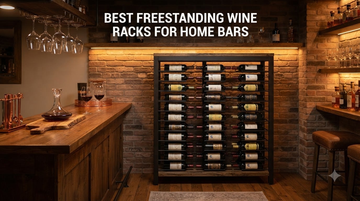 best freestanding wine racks for home bars