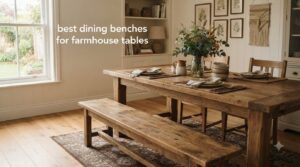 best dining benches for farmhouse tables