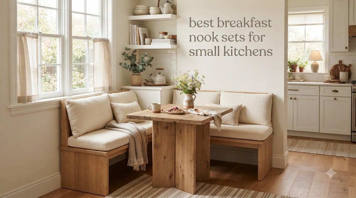 best breakfast nook sets for small kitchens